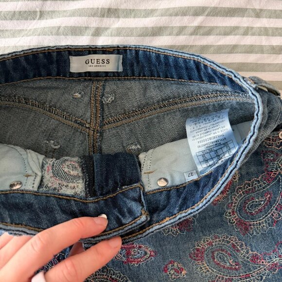 Y 2 K Vintage Guess Denim Shorts D 95 E - Picture 3 of 3